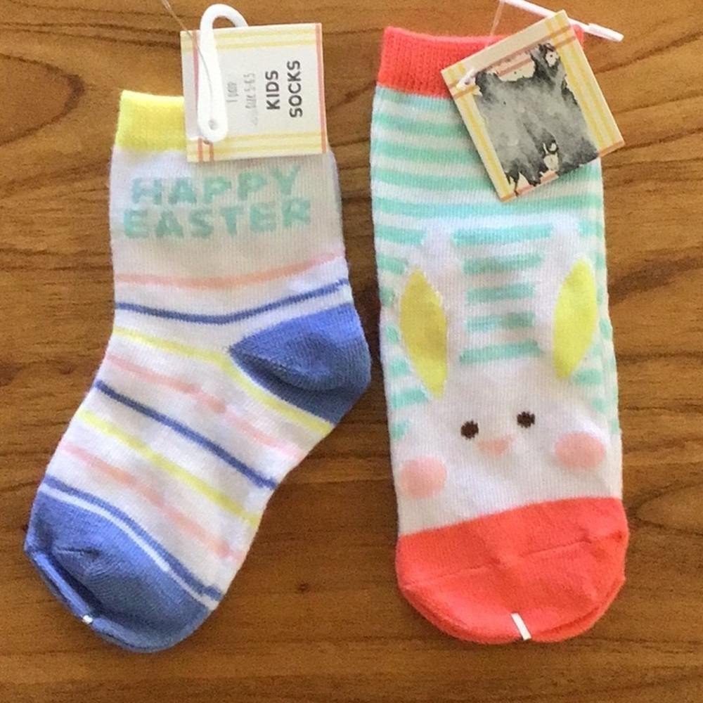 Charming Easter Spring Crew Socks - NWT